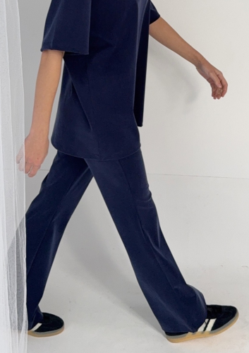spodnie-legginsy-dzwony-basic-roma-granat