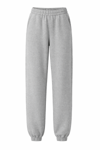 Spodnie dresowe klasyczne ze ściągaczem, szare