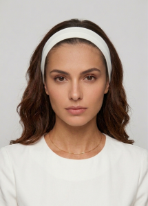 Opaska na włosy, CUPRO, biała