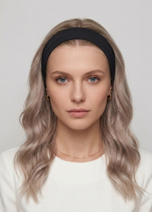 Opaska na włosy, WISKOZA,  czarna